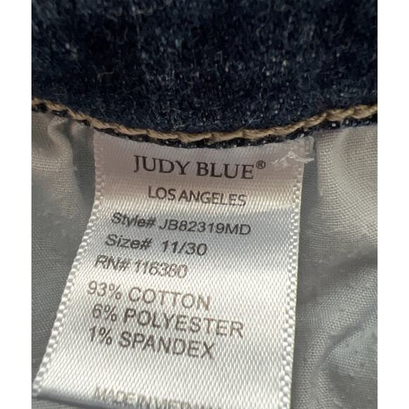 Judy Blue Jeans Women 11/30 Skinny Fit Button Fly Distressed Casual Stretch Boho - Picture 5 of 12